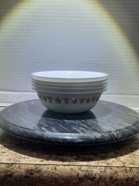 Corelle Butterfly Gold Bowls X 5